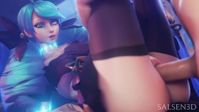 Gwen League of Legends Salsen animated sound 3D porn