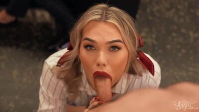 Emma Rose School Girl Gropes Back TS,... Cumshot