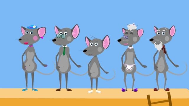 МАЛЕНЬКАЯ МЫШКА - ТРИ МЕДВЕДЯ - Веселая развивающая песенка мультик для детей малышей
