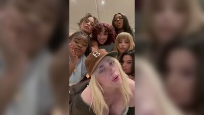 Billie Eilish boobies tits big blow gang