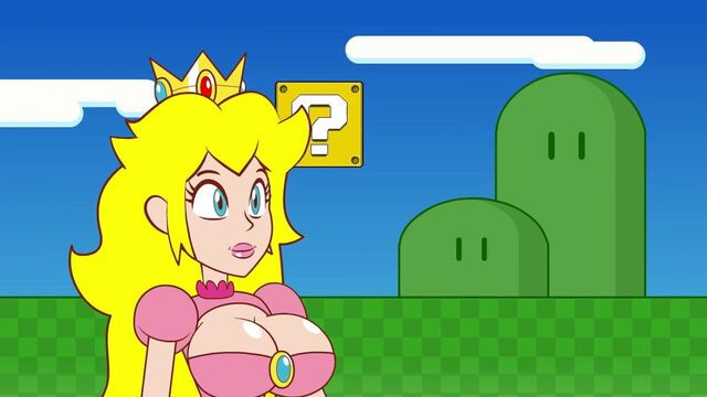 Peach Gets Boob-ombd