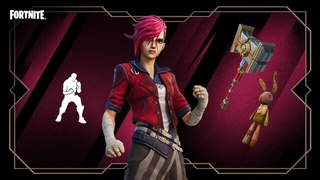 Вай из «Аркейна» (League of Legends) продемонстрирует свою силу в Fortnite
