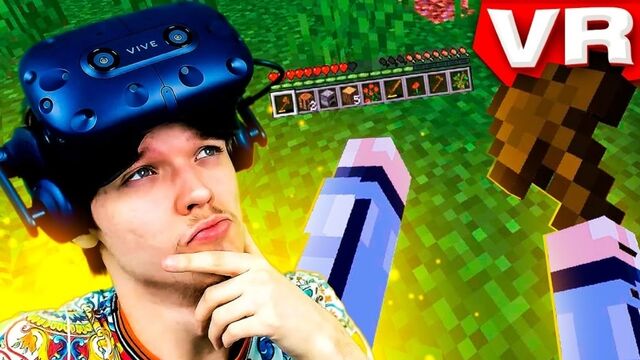 LP. МОЯ ПЕРВАЯ ИГРА В MINECRAFT [VR] Виртуальная реальность + Фиксай