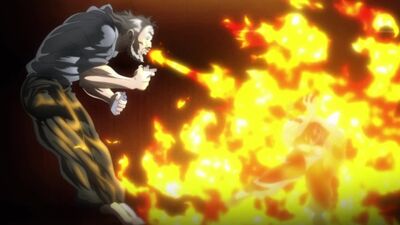 Dorian Kaioh vs Orochi Katsumi and Retsu Kaioh