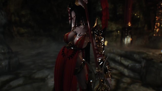 Skyrim-chaurus-and-armor-porn