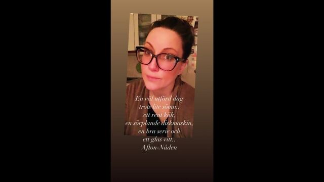 Lisa Nilsson s insta stories. 09.03.2021