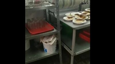 В школе №108 на Тельмана на видео попали кадры подготовки обеда для второй смены