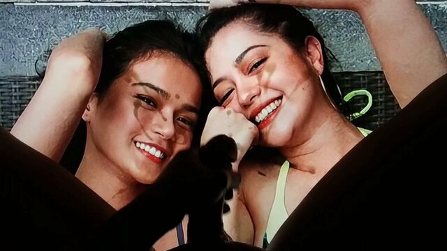 Maris Racal и Sue Ramirez - трибьют спермы (тройничок)