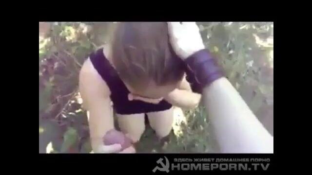 Малолетка Катька сосет за гаражами