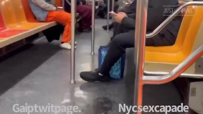 Black Orgy in the train