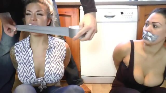 Blondes bound [bondage tied sex anal porno бдсм бондаж порно bdsm taped rape сиськи gagged Секс big tits Sex ]