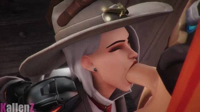 Overwatch Ashe 3D hentai #Rule34