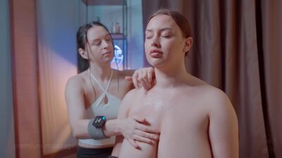 [ASMR] Nude Point Massage by Sandra to Liza aka Eliz_Gry - Relaxing Massage (1-06-2025)