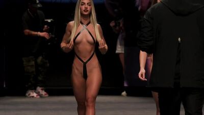 Eva Quiala Bares All on the Runway by Art Hearts Fashion