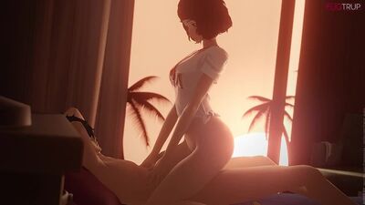 FugTrup | Kawakami Sadayo (Persona 5) [Hentai 3D]