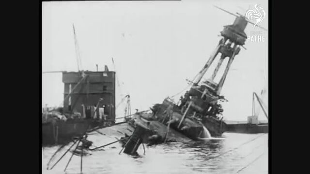 Sunken WWI German Battleship Raised: SMS Hindenburg (1924) | British Pathé
