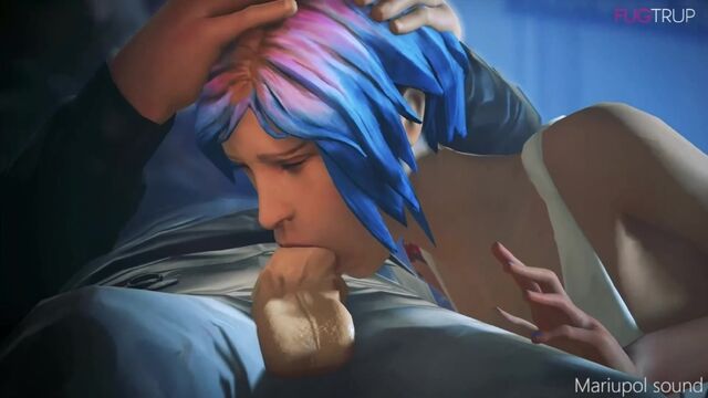 Chloe Price - oral sex; minet; blowjob; deepthroat; facefuck; domination; 3D sex porno hentai; (by fugtrup) [Life is Strange]