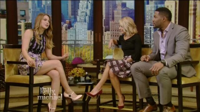 Melissa Benoist Sexy - Live With Kelly & Michael - 11-25-2015