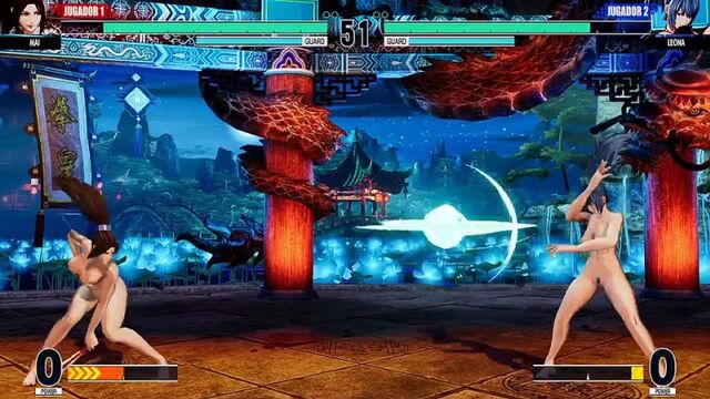The King Of Fighters XV — Nude Mod (Mai Shiranui VS Leona)