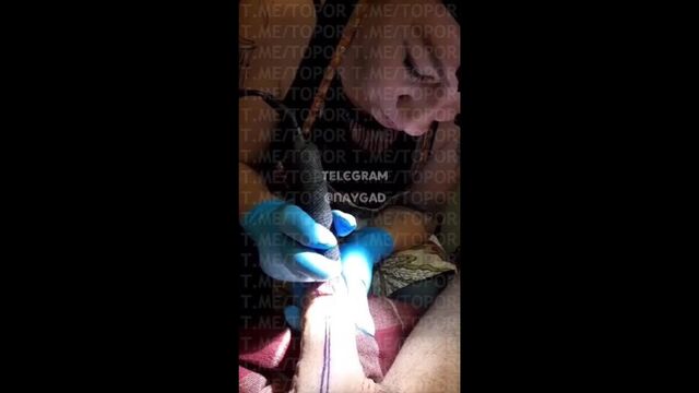 Запретный плод 18+ | Татуировщица делает тату на члене и сосет, чтобы хуй не падал, порно, минет, porn, blowjob