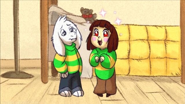 Undertale Chara and Asriel •「Too many Milota!」•