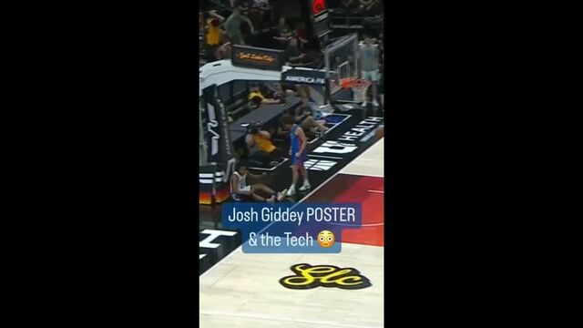 Poster dunk Josh Giddey