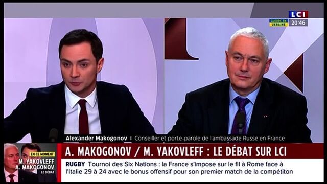 ⭐⭐⭐⭐⭐ Le COURAGEUX ALEXANDER MAKOGONOV face à l'OTANESQUE MICHEL YAKOVLEFF et le Nimbus DARIUS ROCHEBIN sur LCI