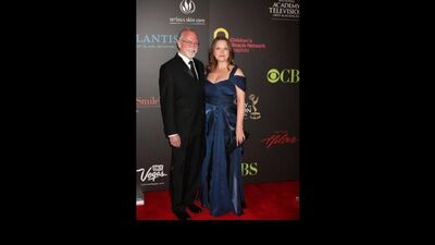Tricia Cast arriving at the Daytime Emmy Awards at the Hilton Hotel and Casino