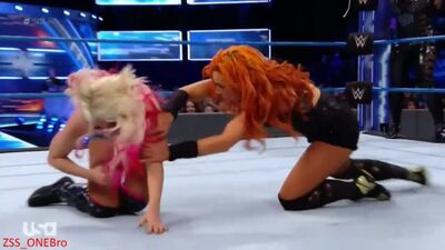 Alexa Bliss & Mickie James Vs. Becky Lynch & Natalya