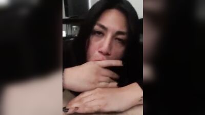 The man received a wet and sloppy blowjob from a passionate woman