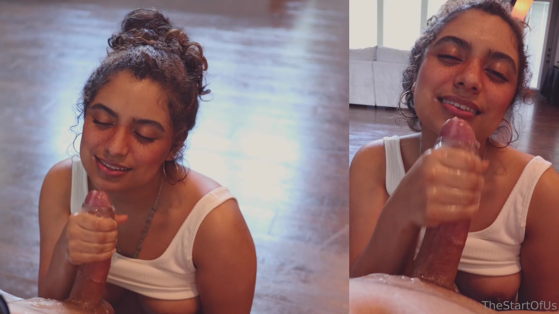 I made him cum like a river in my new video