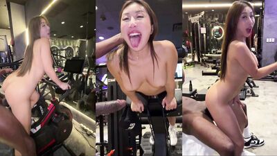 Nicole Doshi gets her pussy railed by BBC at the gym
