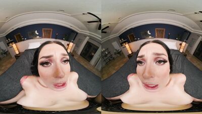 Cute pussy cat girl sinned and got fucked in a steamy VR scene