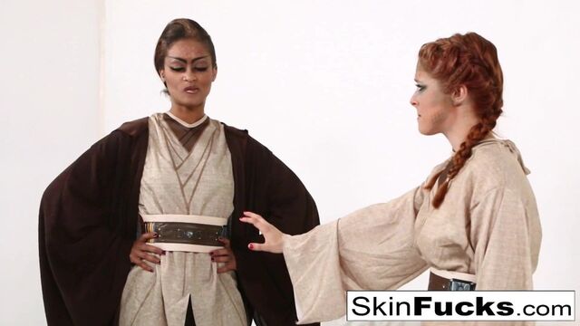 Jedi Skin Diamond teaches new recruit Penny Pax the force