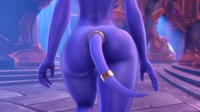 Draenei - nude; naked; big boobs; big tits; big ass; 3D sex porno hentai; [World of Warcraft]