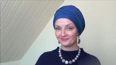 Как завязать тюрбан зимой. Как красиво завязать палантин на голову.Как завязать шарф на голову зимой