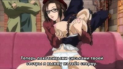 Студенческий хентай на русском языке про озабоченную тянку с очкариком