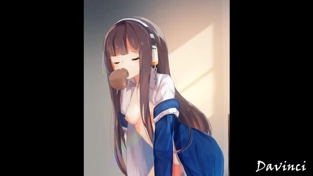 HENTAI LONG ISLAND (AZUR LANE) BLOWJOB CUMSHOT,CUM IN MOUTH DAVINC