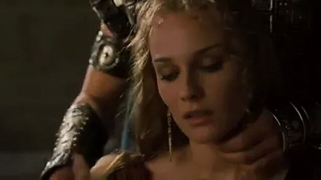 Diane Kruger Rose Byrne - Трой необрезанные секс сцены HD
