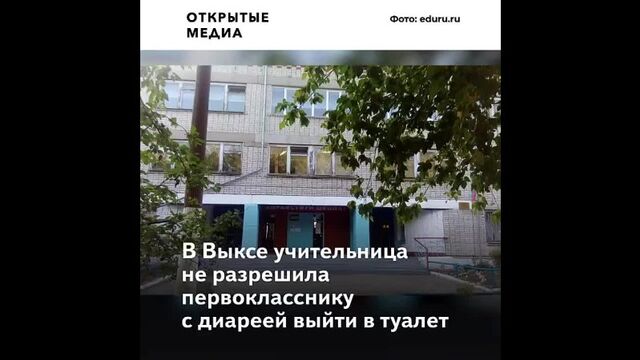 В Выксе учительница не пустила школьника с диареей в туалет