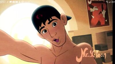 Tadashi наслаждается своим новым изобретением