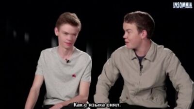 [Интервью] Актеры фильма "Бегущий в лабиринте" (Rus Sub)