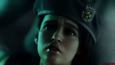 Futa Tyrant трахает беременную Jill Valentine - обитель зла 3D