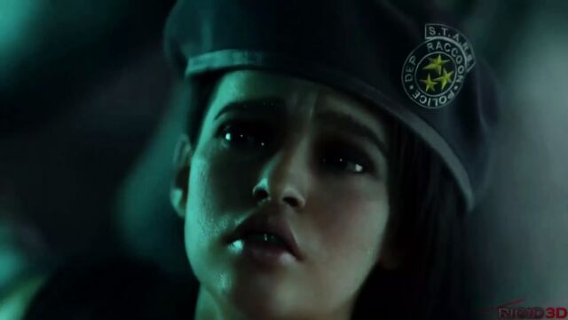 Futa Tyrant трахает беременную Jill Valentine - обитель зла 3D