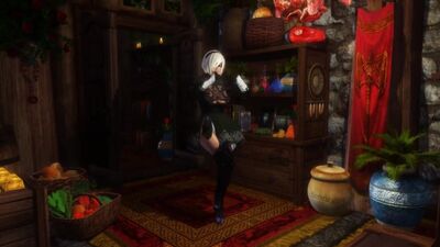 Skyrim - Sexy Dance (2B, Nier Automata) /gamechan