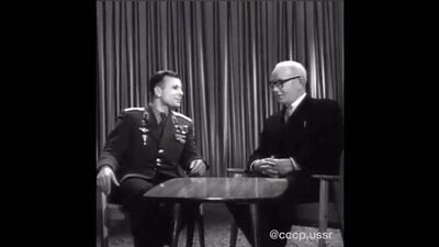 Юрий Гагарин о своих планах на будущее. Первая годовщина полета в космос, 1962г..mp4
