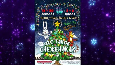 Приглашаем на бэби-спектакль "Что такое снеженика?" (0+)