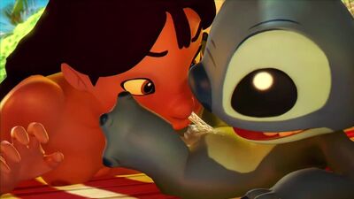 Froggy_sfm Lilo_and_Stitch Nani_Pelekai Stitch animated sound