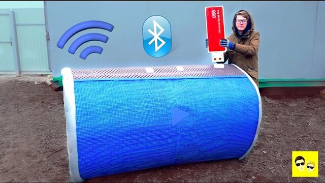 [Интересный Фикус] ГИГАНТСКАЯ Bluetooth КОЛОНКА И ГИГАНТСКАЯ ФЛЕШКА -DIY