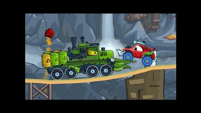 Мультик ИГРА для детей про МАШИНКИ - МАШИНА ест МАШИНУ [5] FineTV